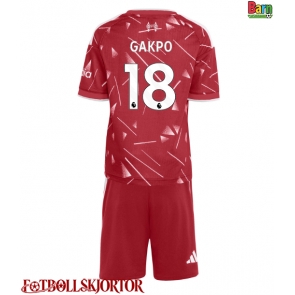 Liverpool Cody Gakpo #18 Hemmakläder Barn 2026-27 Kortärmad (+ Korta byxor)